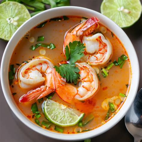 Thai Hot And Sour Shrimp Soup Recipe - Enjoy Exotic Flavors