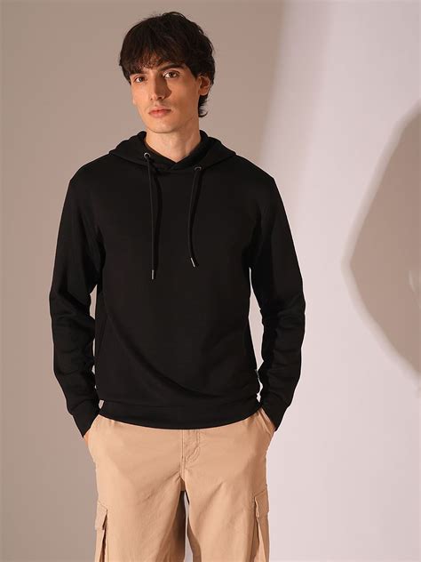 Buy Dark Green Hooded Sweatshirt for Men Online