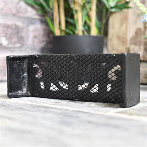 Deluxe Black 9" x 3" Cast Iron Victorian Style Air Brick Air Vent with ...
