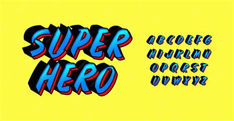 Superhero Alphabet Font