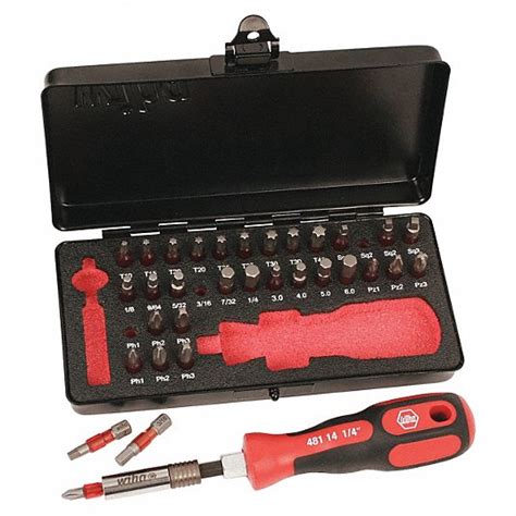 WIHA, Bit Holders/Screwdriver Bits, Impact Rated, Driver Bit Set ...