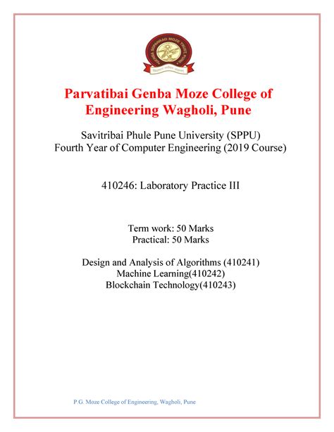 BE LP III LAB Manual latest - Parvatibai Genba Moze College of ...