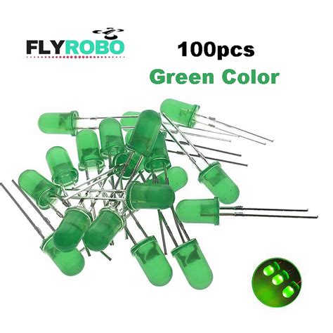 Green LED 5mm Pack Of 100 - FR302