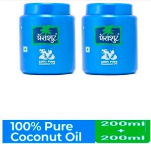 Parachute 100% pure Coconut hair oil 200x2 ml Hair Oil - Price in India ...