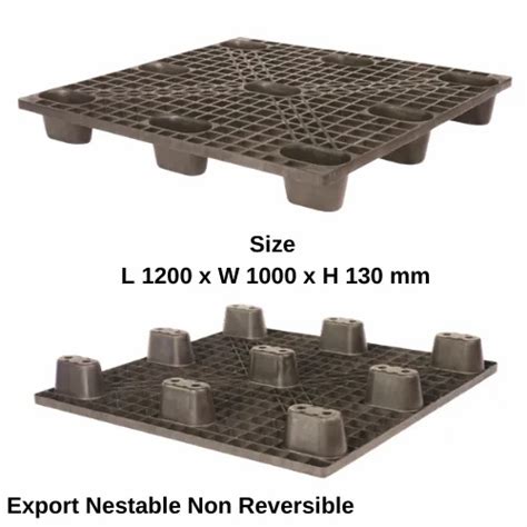 Plastic Pallets - 4 Way Entry Plastic Pallet, Non Rackable, Anti Skid ...