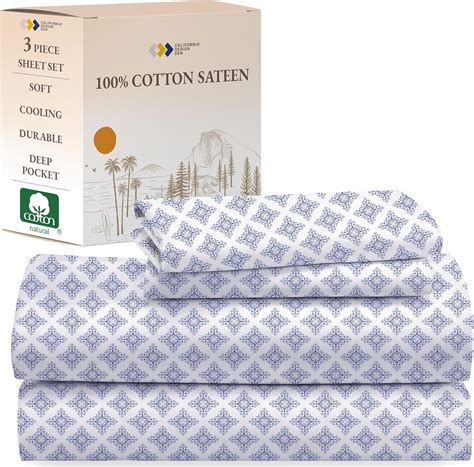 Amazon.com: California Design Den Extra Long Twin Bed Sheets Set, 100% ...
