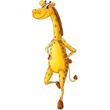 Decors Hub PVC Vinyl Animal Wall Sticker for Kids Room-Cartoon Stickers ...