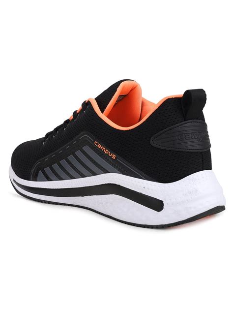 Buy Running Shoes For Men: Lift-Blk-N-Org | Campus Shoes
