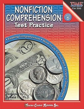 Nonfiction Comprehension Test Practice: Level 5 : Amazon.in: Books