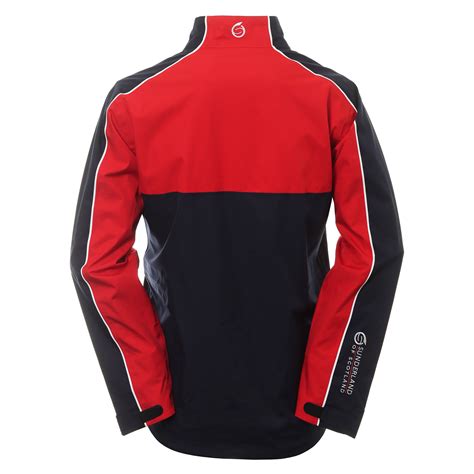 Sunderland Golf Matterhorn Waterproof Jacket - Navy/Red/White - SUNMR91 ...