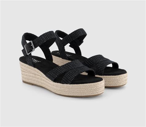 TOMS Audrey Sandals Black - Women's Sandals