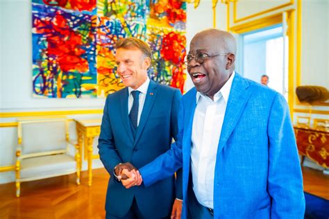 Tinubu, Macron have lunch amid France political tension