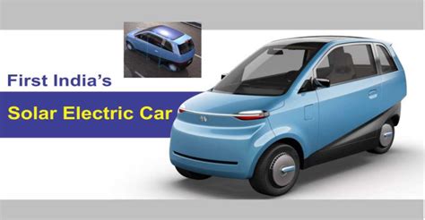First Indias solar electric car