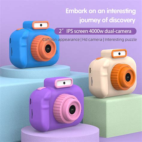 Buy Children Camera 40MP Front Rear Dual Cameras Kids Digital Camera ...