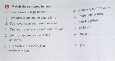 Match the sentence halves. - Brainly.in