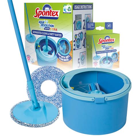 Buy Spontex Aqua Revolution System X'tra Floor Mop and Bucket Set ...