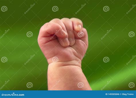 Newborn Baby`s Hand Clenched into a Fist Stock Photo - Image of babys ...