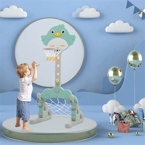 Buy Toddler Sports Center: Basketball Ring, Football Goal, Throwing ...