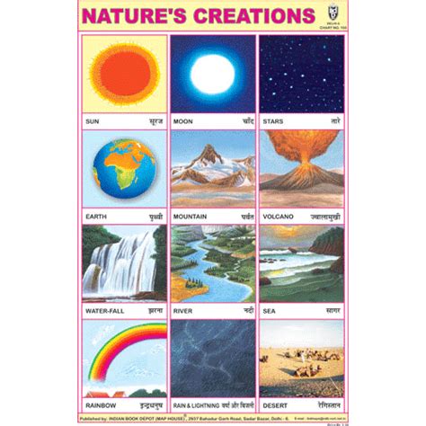 NATURE'S CREATIONS SIZE 24 X 36 CMS CHART NO. 105