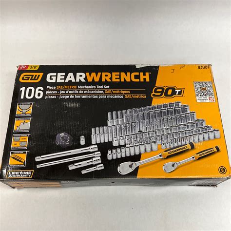 Gearwrench 106 Pc. SAE/Metric Mechanics Tool Set, 83001 - Shop - Tool Swapper