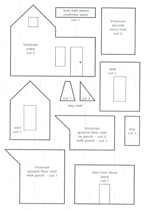 Large Gingerbread House Template Printable