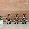 Buy Lamcy Plaza Metal Rajasthani Kalbelia Tea Light Doll (Set of 4 ...