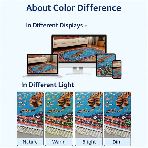 Buy LUXE HOME Tiger Print Carpet - 152x92cm from Luxe Home at just INR ...