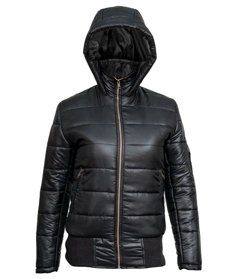 Women Black Puffer Jacket
