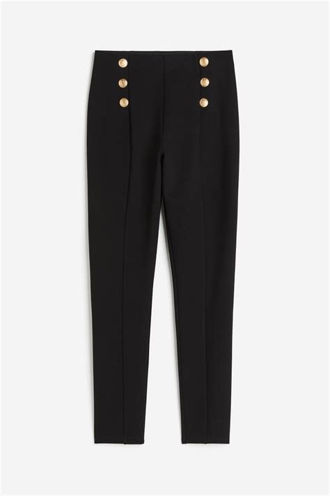 Heavy jersey leggings - Black - Ladies | H&M IN