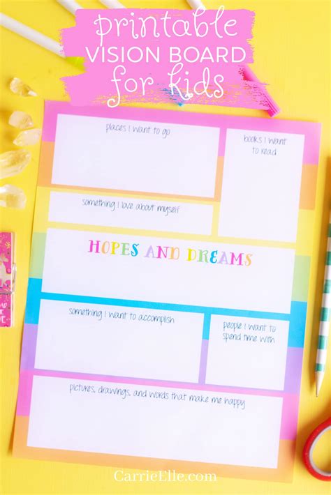 Vision Board Ideas Printables at Clarence Valladares blog