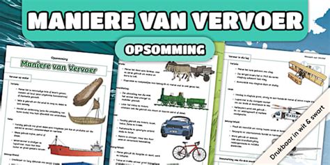 Graad 4 Kwartaal 3 Geskiedenis - Vervoer oor Tyd Heen: Opsomming - (KABV