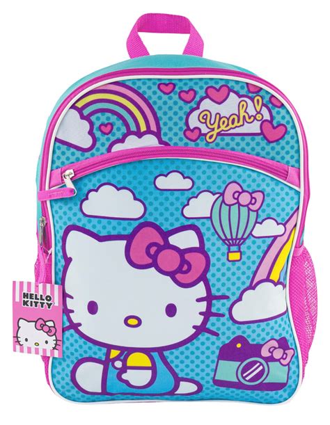 "Hello Kitty 16"" Kids Backpack, 2 Pocket Bookbag" - Walmart.com