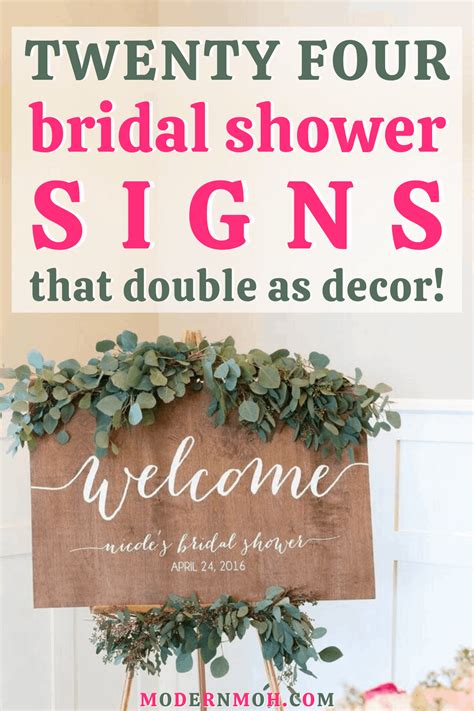 24 Bridal Shower Signs That Double as Decor | Modern MOH
