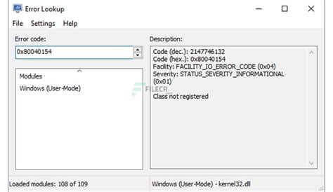 Image result for Error Code Lookup