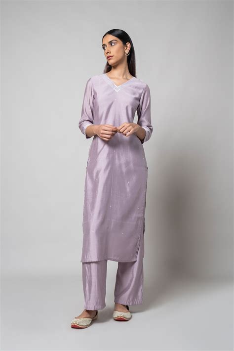 Wisteria Purple Kurta Set – House of Ayuda