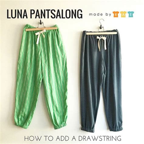 Image result for Drawstring Pants Tutorial
