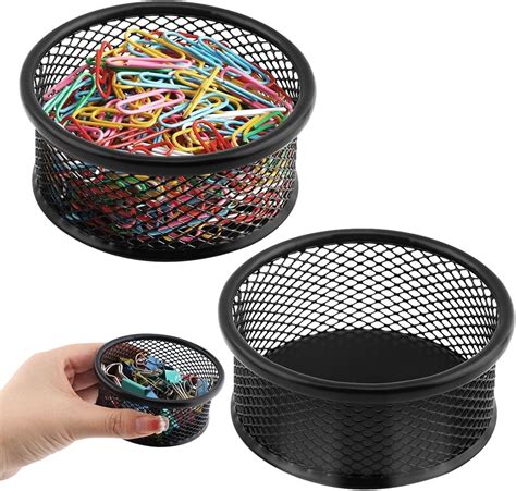 Amazon.com : Quixleen 2 Pcs Paper Clip Holder Paperclip Holders for ...