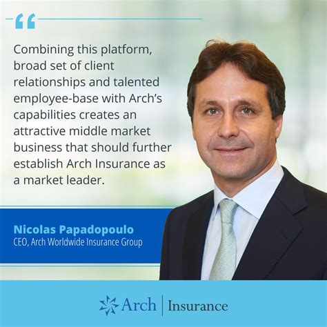 Today, Arch Insurance Group Inc. announced that it has entered into an ...