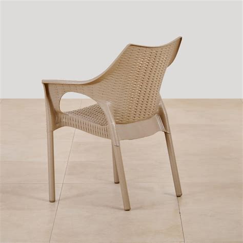 Buy (Refurbished) Abigail Polypropylene Outdoor Chair - Beige from Home ...