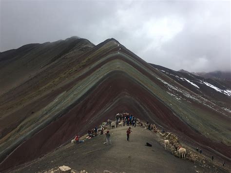 Rainbow Mountain in Andean Peru. Worth the elevation gain and rain. : r ...