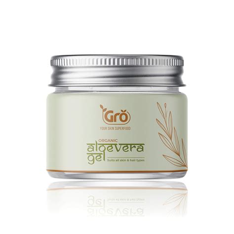 Gro Pure organic Aloe Vera gel, For All Skin & Hair Types Multi-Purpose ...