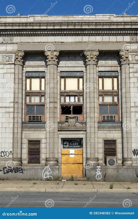 Gary, Indiana, Abandoned Building, Ruins Editorial Photography - Image ...