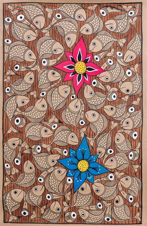 FISH WITH PINK AND BLUE FLOWERS – Baro Art