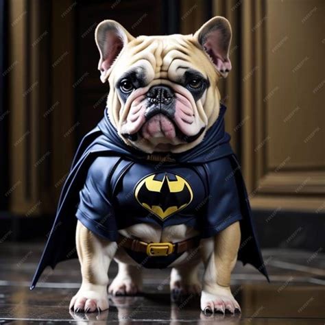 Premium Photo | A dog dressed as a batman