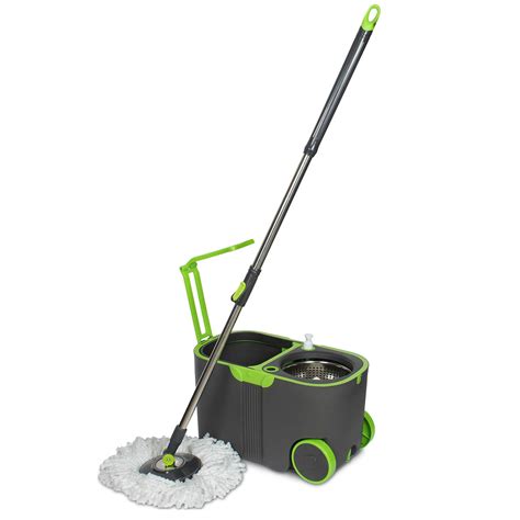 WOTRA Plastic Standard Prime Spin Bucket mop with Easy Wheels for Magic ...