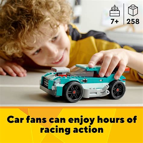 Buy LEGO Creator 3in1 Street Racer 31127 Building Toy Set for Kids ...