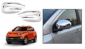 MIZZEO Chrome Mirror Cover for Mahindra KUV 100 Type 2 (Set of 2 ...