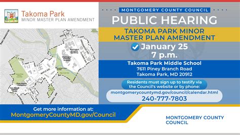 Montgomery County Council to Hold Public Hearing on the Takoma Park ...