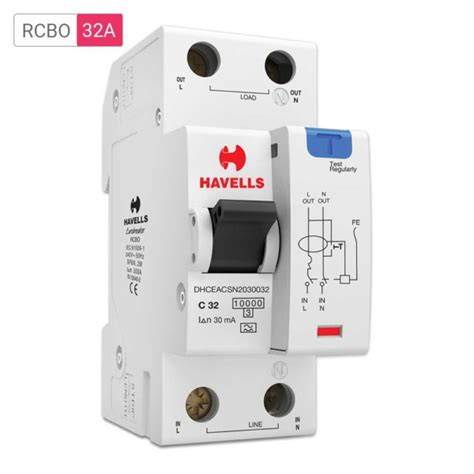 Havells RCBO A Type SPN 30mA 32A | mykit | Buy online | Buy Havells ...