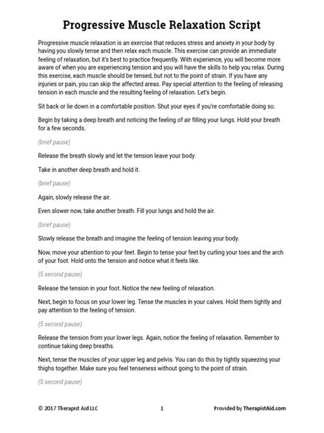 Image result for Paired Muscle Relaxation Script